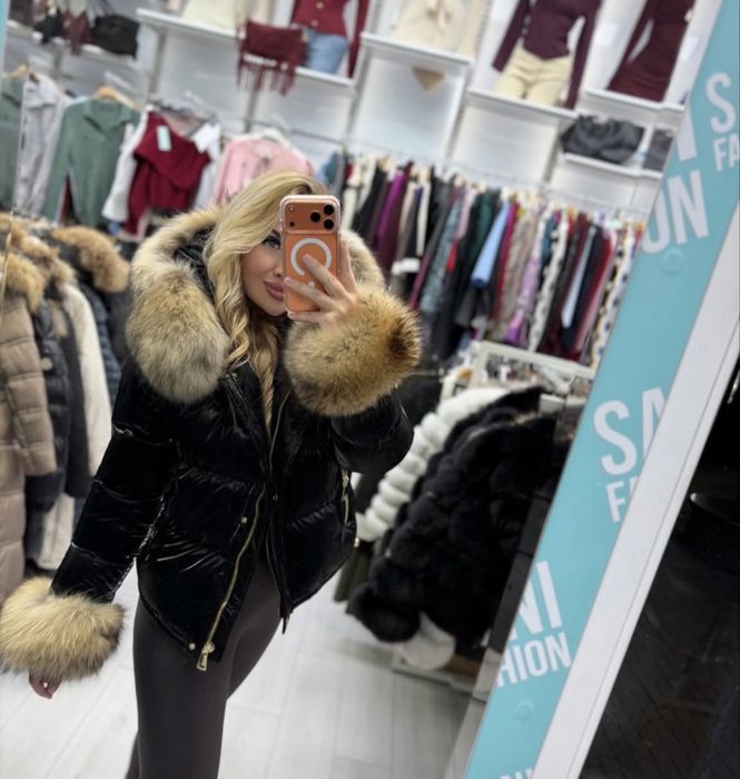 Шушляково яке с естествен косъм