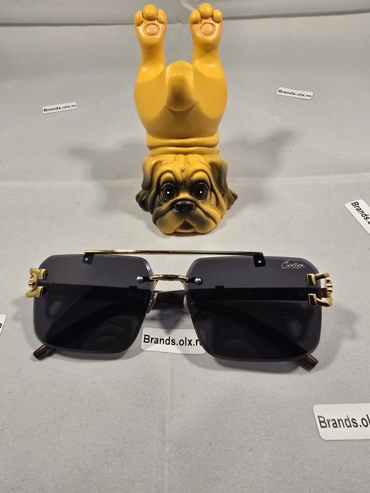 Ochelari de soare Cartier Leopard Black, made in Italy