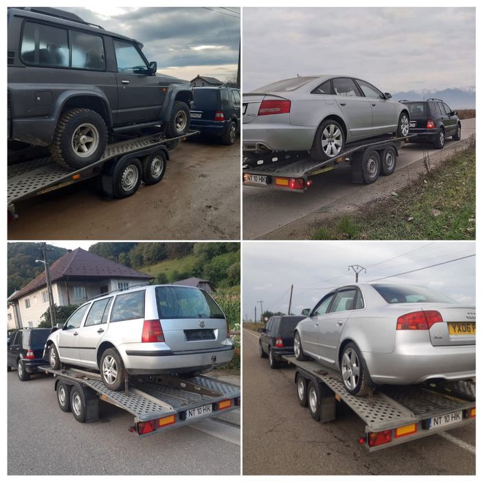 Tractari auto intern Platforma auto Transport utilaje mici dimensiuni