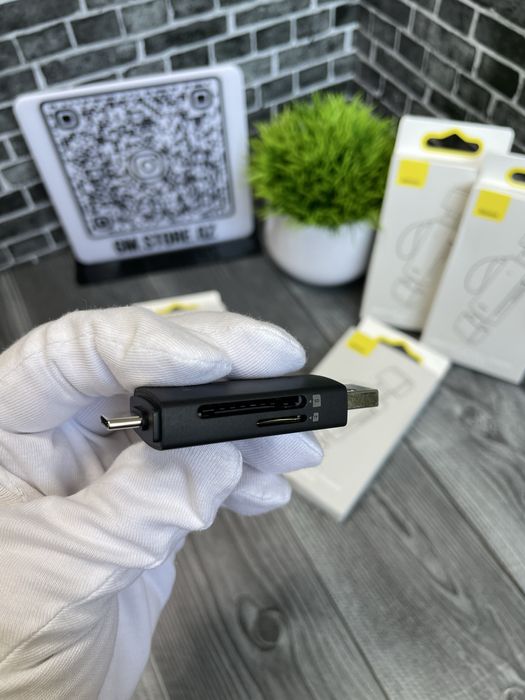 Универсальный кард-ридер Baseus Lite SD/TF USB Type A/USB Type C