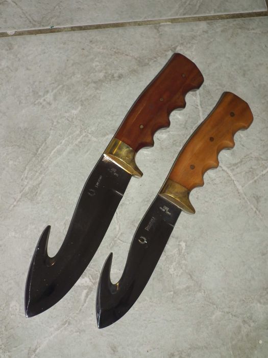 Colectie cutit de vánátoare maghiar cutit de jupuit mester Nagy István ín pereche NOS