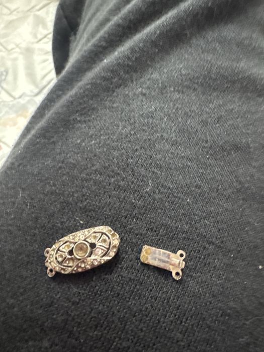 Set doua inchizatori vechi Art Deco din argint 835 dinEuropa 1920-1940