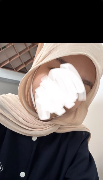 Органза хиджаб платок орамал бежевый