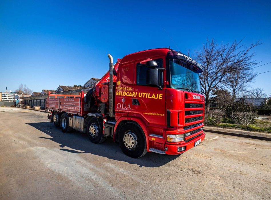 Vindem Camion cu Macara si Platforma SCANIA R480