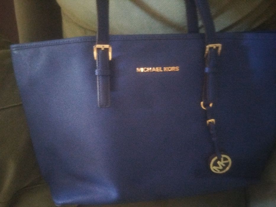 Michael Kors Royal Blue Large Jet Set
