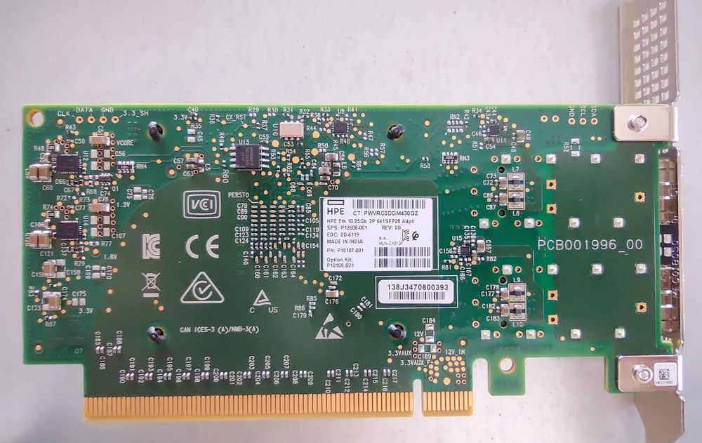 Mellanox ConnectX-5 DP 25G SFP28 PCIe3 x16 MCX512F-ACAT LAN Платка