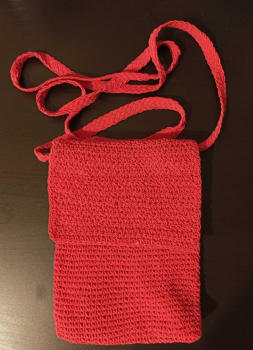 Geanta crosetata, mica, handmade.
