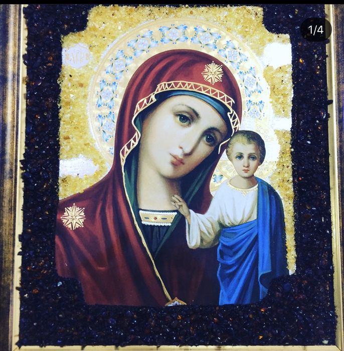 Иконы с янтарём