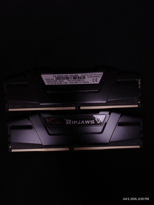 RAM Ripjaws 16gb-DualChannel-3200Mhz