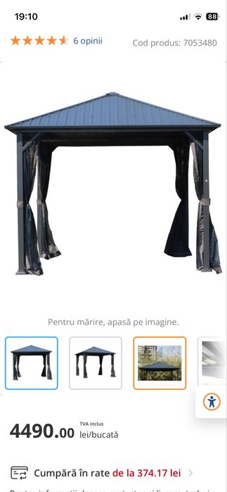 Pavilion din tabla