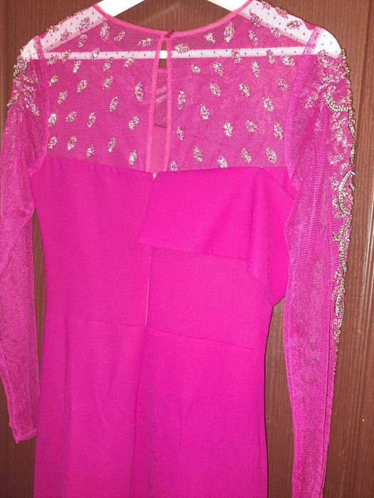 Rochie elegantă de seară, midi, cu insertii, Effect Fashion mar 38