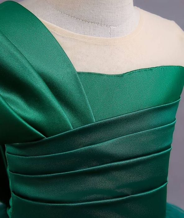 Rochie fetite verde smarald
