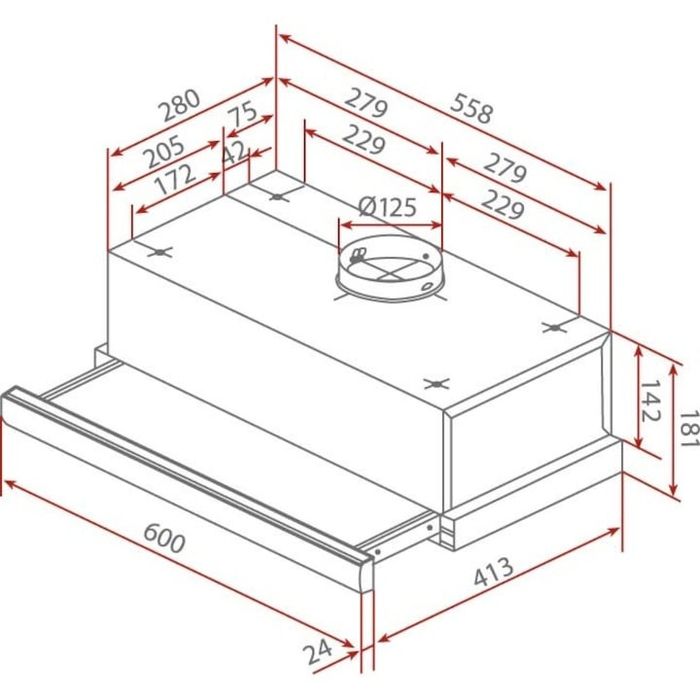 Аспиратор TEKA черен