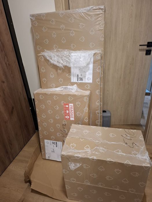 Ученическо бюро Rustic White с надстройка