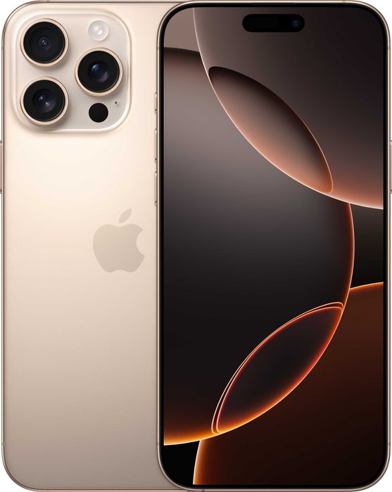 iPhone 16 Pro MAX * Лизинг от 29€/мес * Desert Titanium 256Gb златист с Гаранция и опция на изплащане!