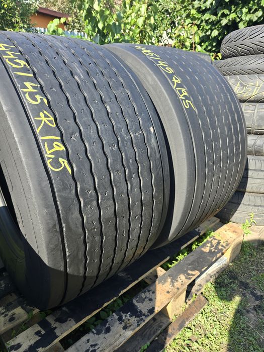 2 Anvelope Semiremorca Michelin 445/45 R19.5  Stare Perfectă.