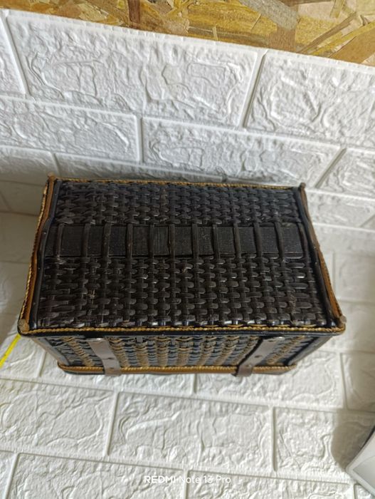 Старинно железопътен куфар сандък