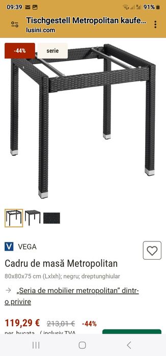 Masa ratan/ Cadru masa