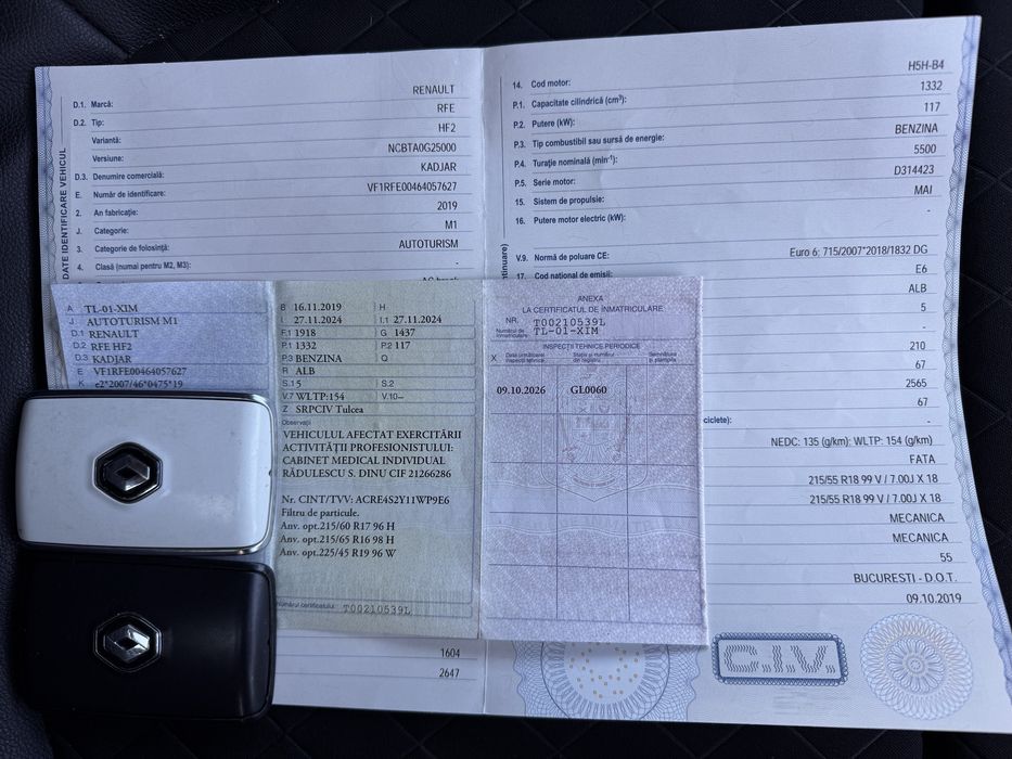 Renault Kadjar 1.3TCE Facelift 160cp 2019 automat usor avariat