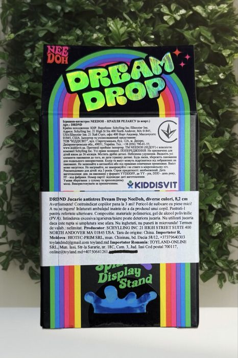 NeeDoh Sparkly Dream Drop - Sensory Squeeze Stress Relief Toy PINK