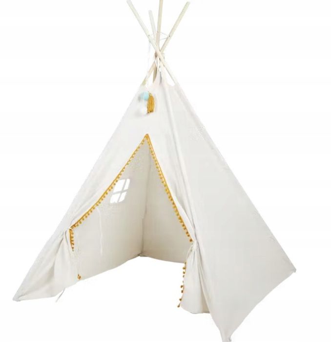 Детска палатка типи , индианска палатка индианско иглу от дърво и плат