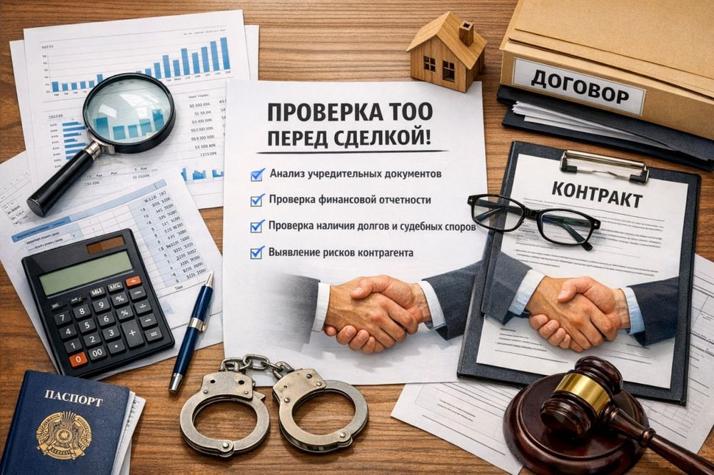 Проверка ТОО компаний до сделки-покупки, заключ. догово с контрагентом