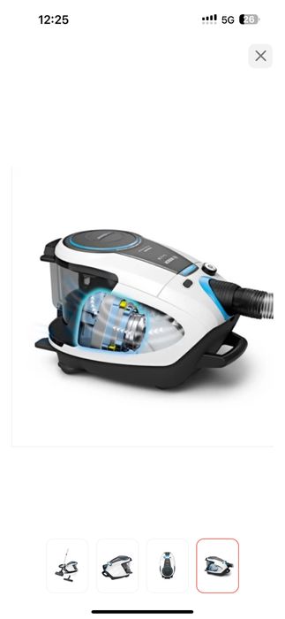Пылесос Bosch белый голубой цвет