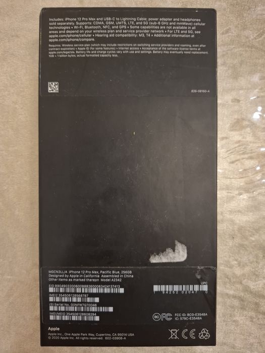 iPhone 12 Pro Max 256GB Pacific Blue | Face ID | Коробка | Original