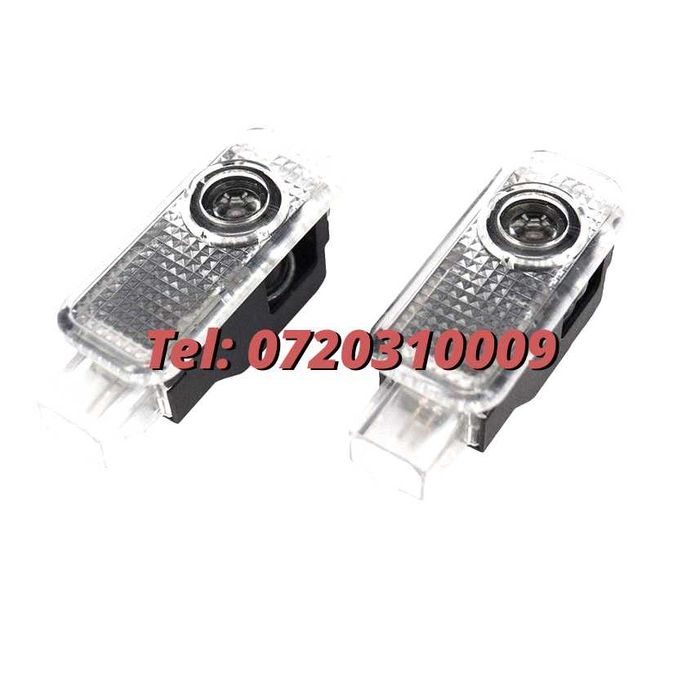 Set Lampi Led Holograme Proiectoare Logo Portiera Audi A3 A4 A5 A6 Q3