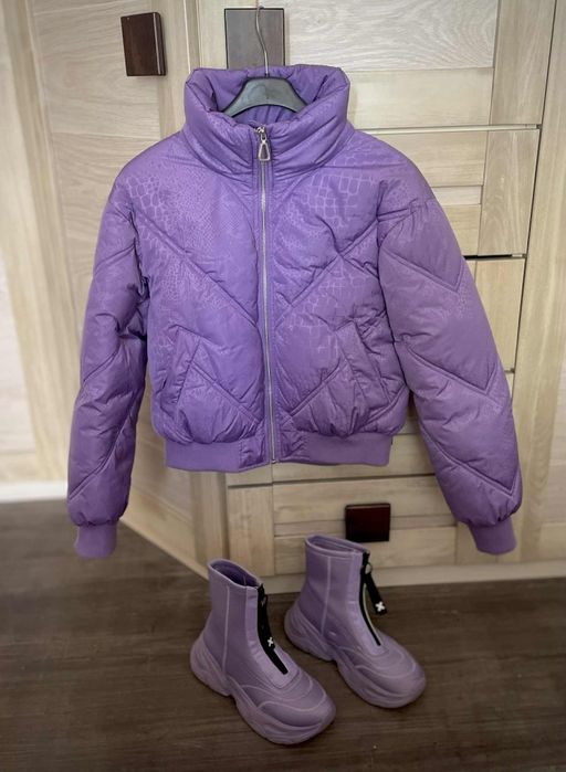 Лилаво зимно яке