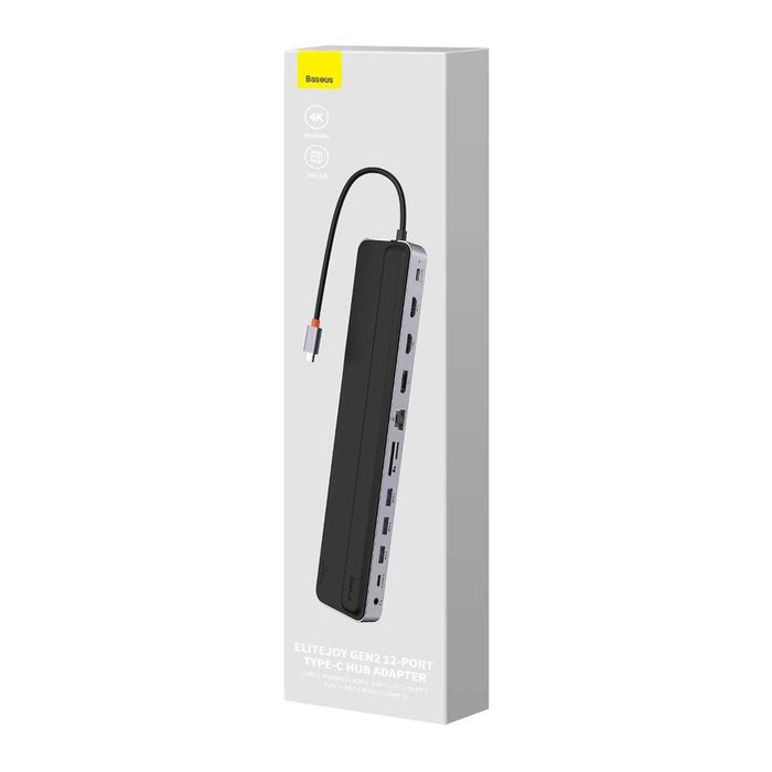 USB Hub Док станция Baseus 12в1 Type-c CReader PD 100W 4K60Hz Ethernet