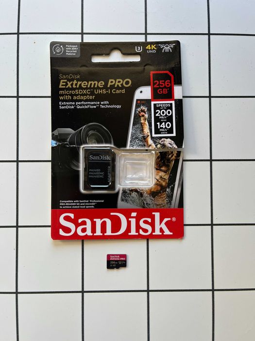 Action Camera Аксесоари: Suction Cup Car Mount, Magnetic Mount, SanDisk Extreme PRO 256GB microSDXC, Lexar Memory Card Reader