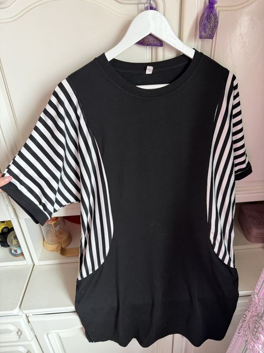 Rochie alb negru XXL