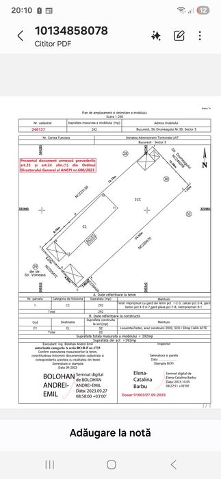 Teren intravilan str  drumeagului  mihai bravu
