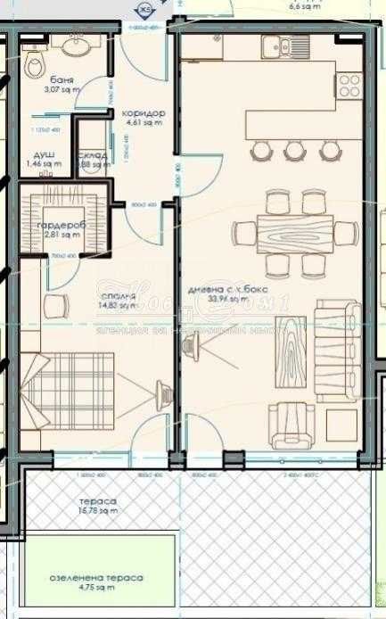 Продава се Двустаен апартамент в София, Витоша - 78 кв.м за 1396 €/кв.м - Снимка #5