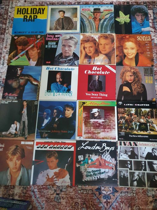 Discuri vinil maxi single Bad Boys Blue Sandra,Pet Schop Boys Michael Jackson C.C Catch Madona Erasure Europe Alphaville etc.