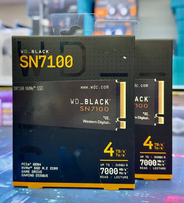 Новый SSD M.2 NVMe WD Black SN7100 4TB