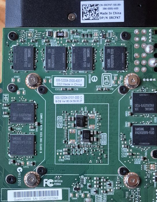 Placa video nVidia Quadro K5000 4GB GDRR5 256bit