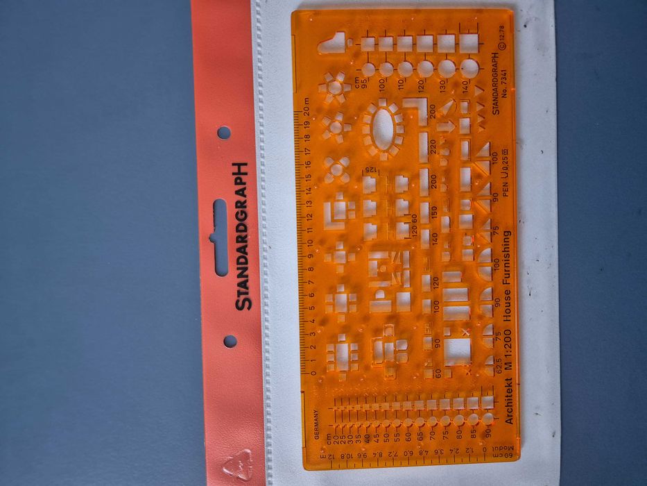 Ocazie ! Set 5 buc. Sabloane de desen tehnic Standardgraph. Germania