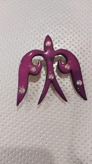 Этно брошь ручной работы