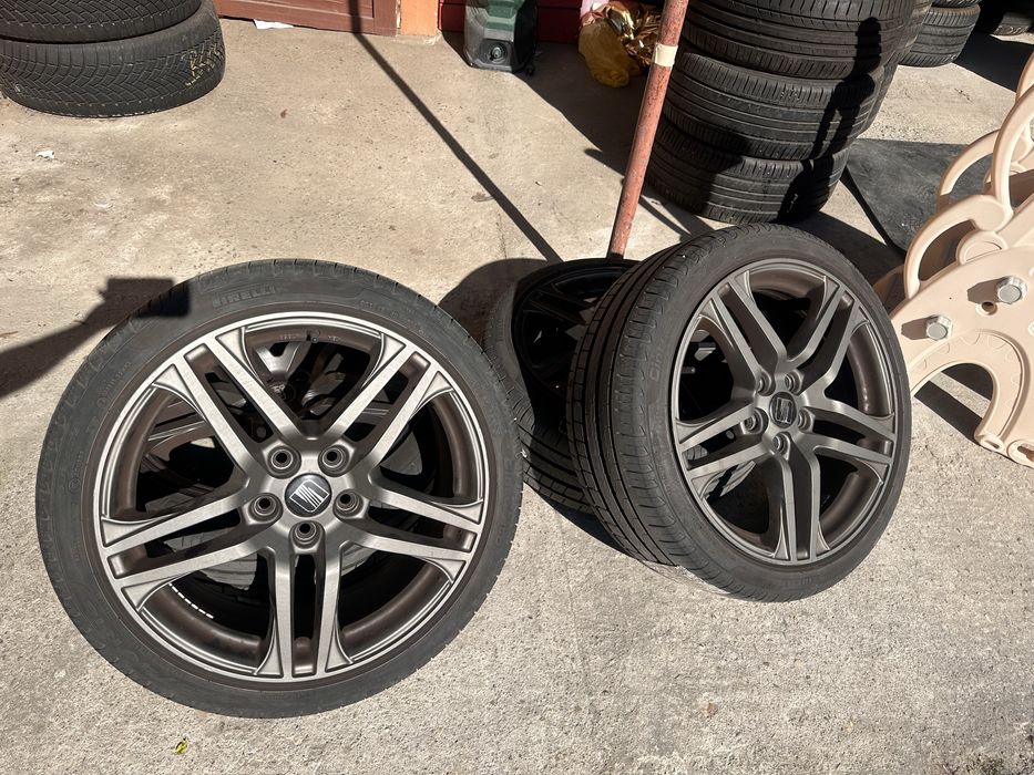Jante R18 Audi Skoda Seat VW 5x112 anvelope vară