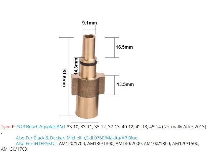 Дюза за пяна за водоструйка Bosch / Black&Decker / Makita и др (MJJC)