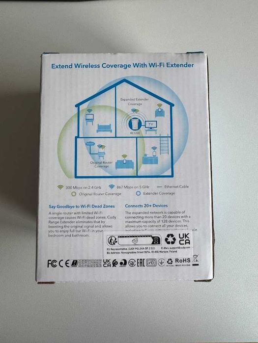 Cudy Dual Band Wi Fi Range Extender