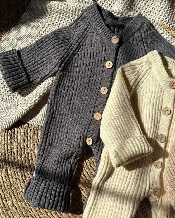 Вязанный комбинезоны теплый