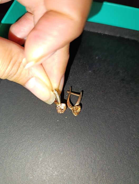 Золотые Детские сережки