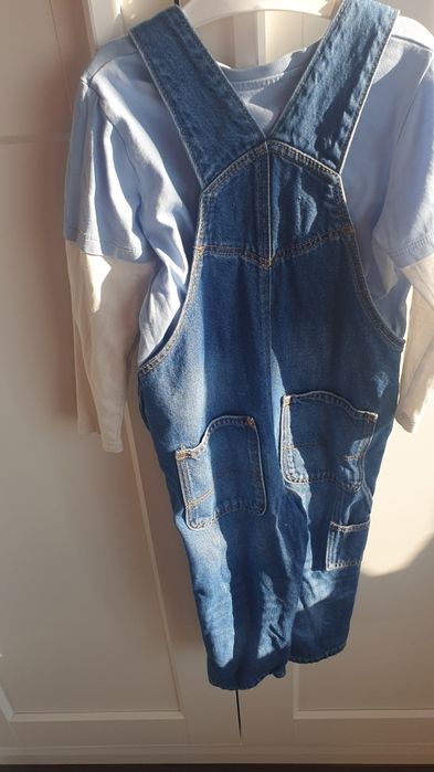 Salopeta lunga de blugi pt baieti Zara