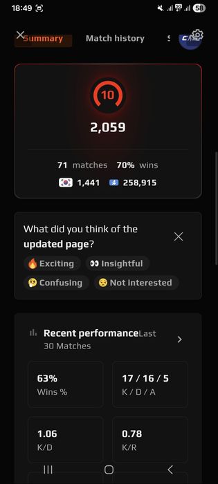 Faceit account 10 lvl