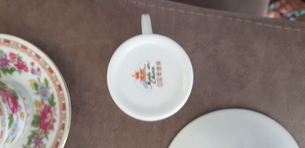 Set 6 cesti de cafea vechi din portelan fin