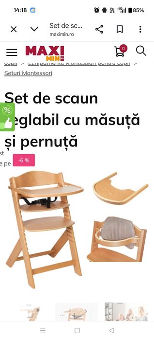 Scaun copii reglabil