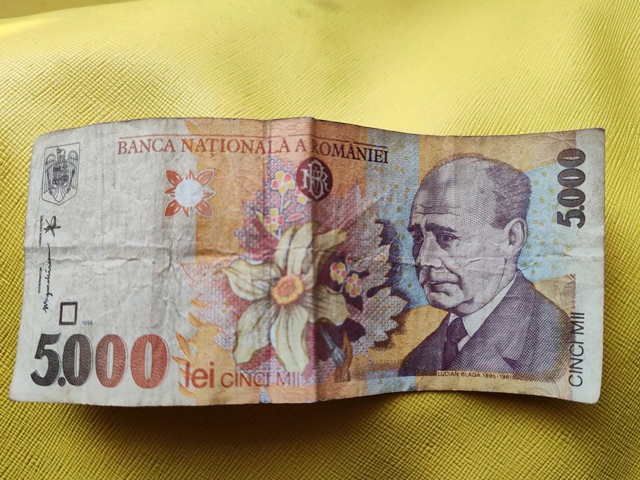Vând bancnotă 5000 lei, din 1998 în stare foarte bună